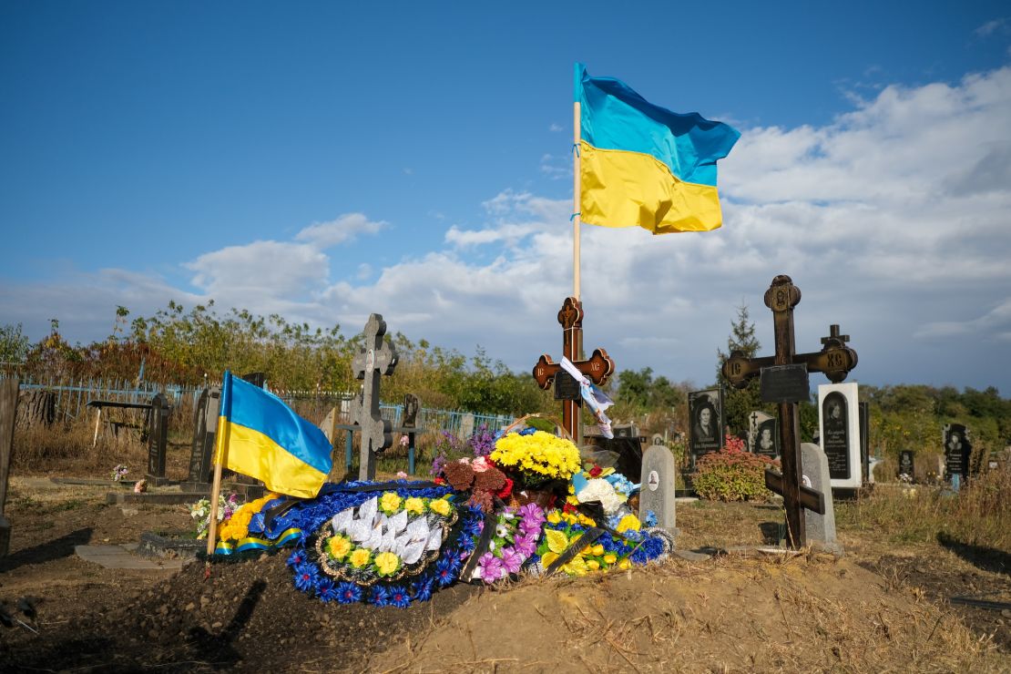 Most of those killed had gathered to honour fallen Ukrainian soldier, Andrii Kozyr.