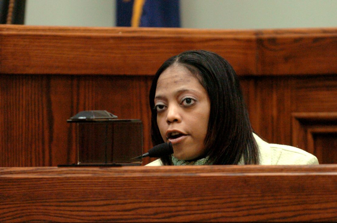 Vinisha Stubblefield testified in the trial of Quincy Cross on March 31, 2008.