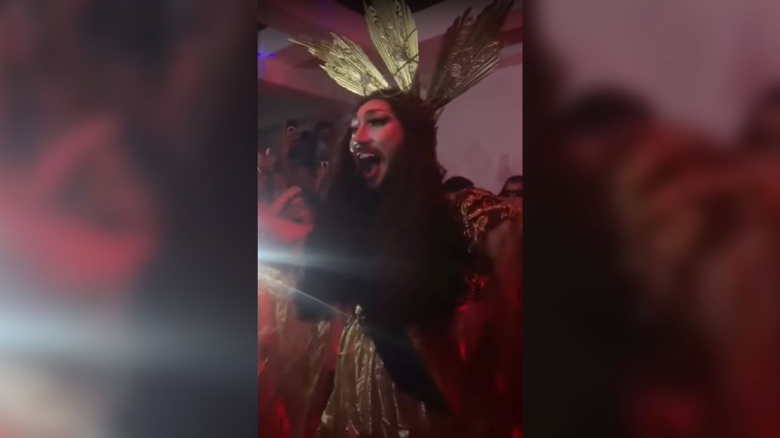 Social media videos of drag queen Pura Luka Vega singing to a rock version of The Lord's Prayer while dressed as Jesus became a topic of debate in the Philippines.