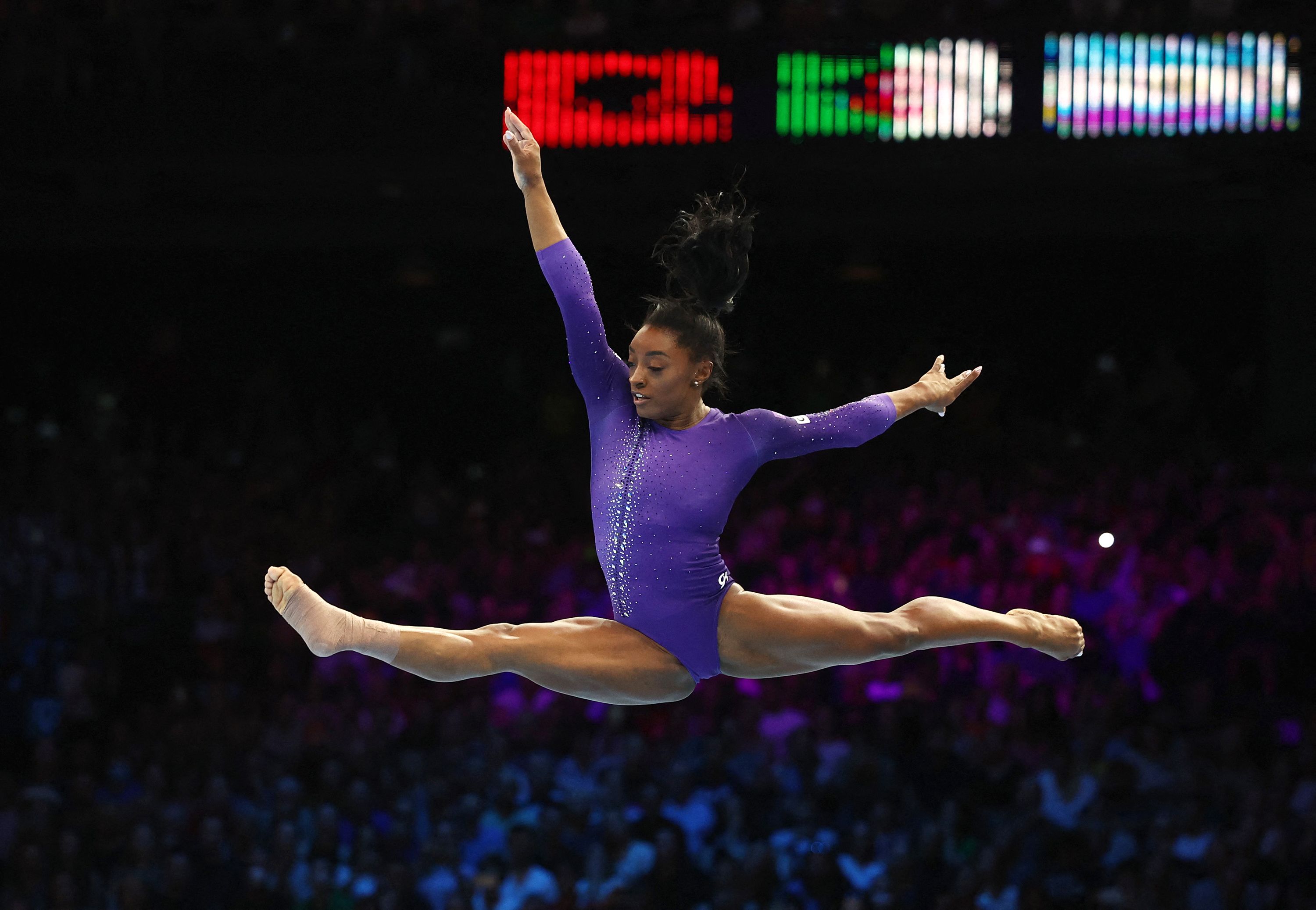 Simone Biles at Gymnastics World Championships: Golds in beam, floor