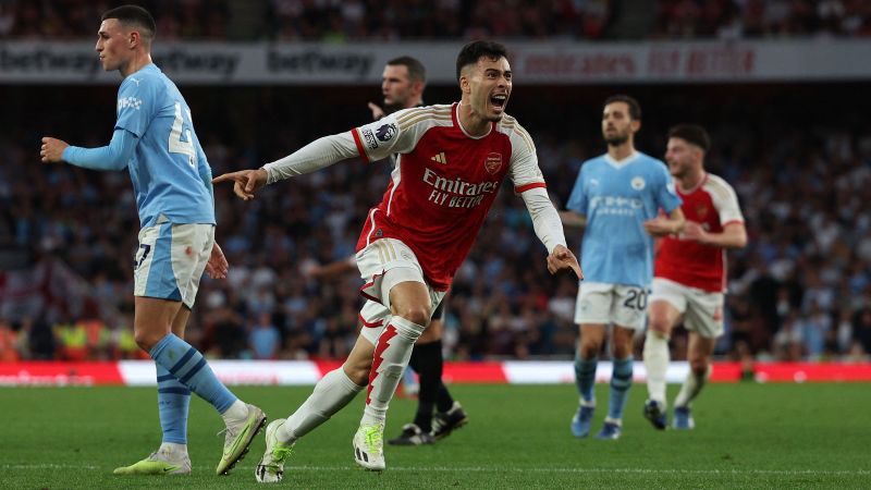 Late Deflected Gabriel Martinelli Goal Gives Arsenal Narrow Victory   231008133102 01 Gabriel Martinelli Arsenal Man City 100823 