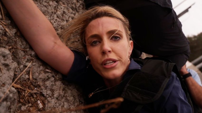 clarissa ward takes cover israel gaza border 1009