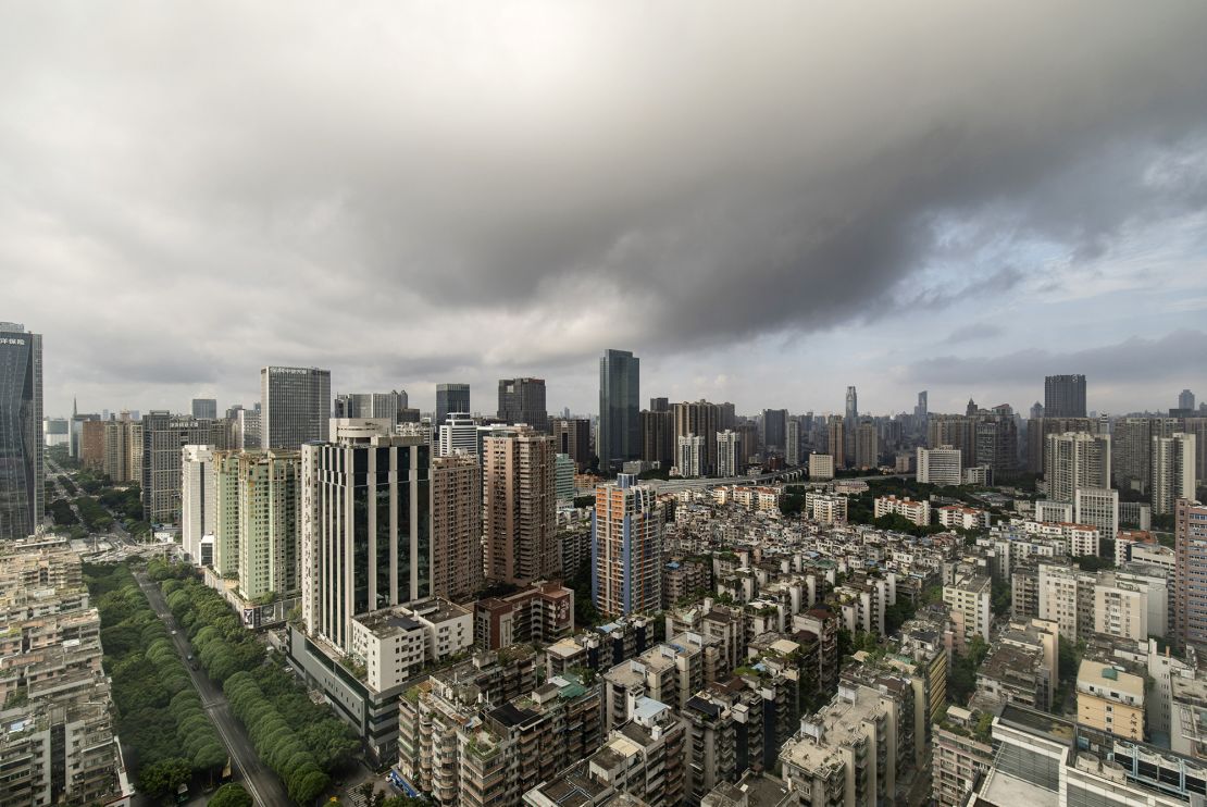 The city of Guangzhou in China has been hard-hit by the country's property crisis.