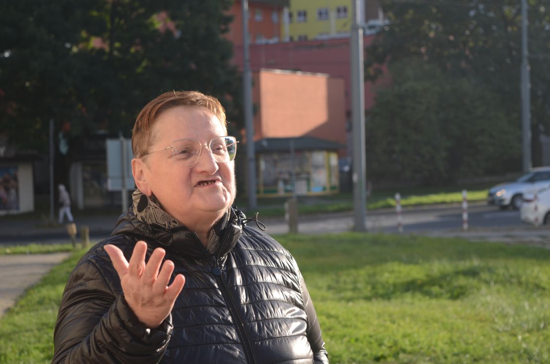 "Young people don't understand what real democracy is," says Ewa Majewska, a 70-year-old PiS voter. If the opposition gain power, she says, it would be "the end of the world."
