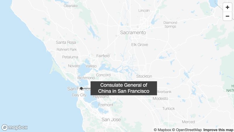 NextImg:Person drives into Chinese consulate in San Francisco and is killed by police after confrontation, authorities say | CNN