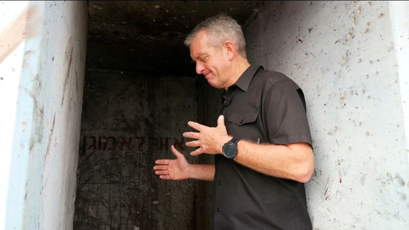 Watch: New video shows Hamas attackers throw grenade into bomb shelter