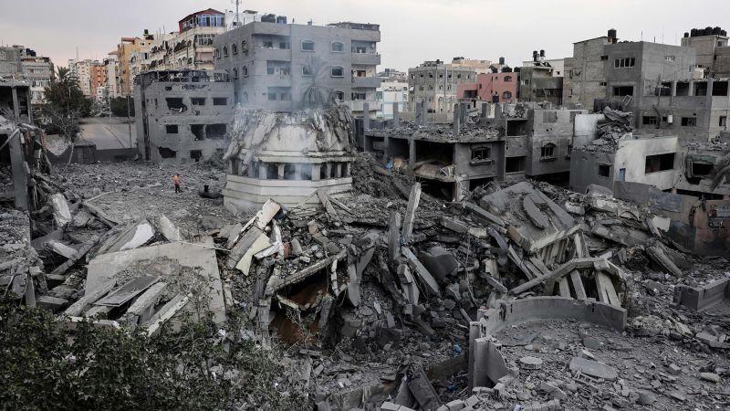 Before And After Images Show Gaza Mosque Devastation Cnn