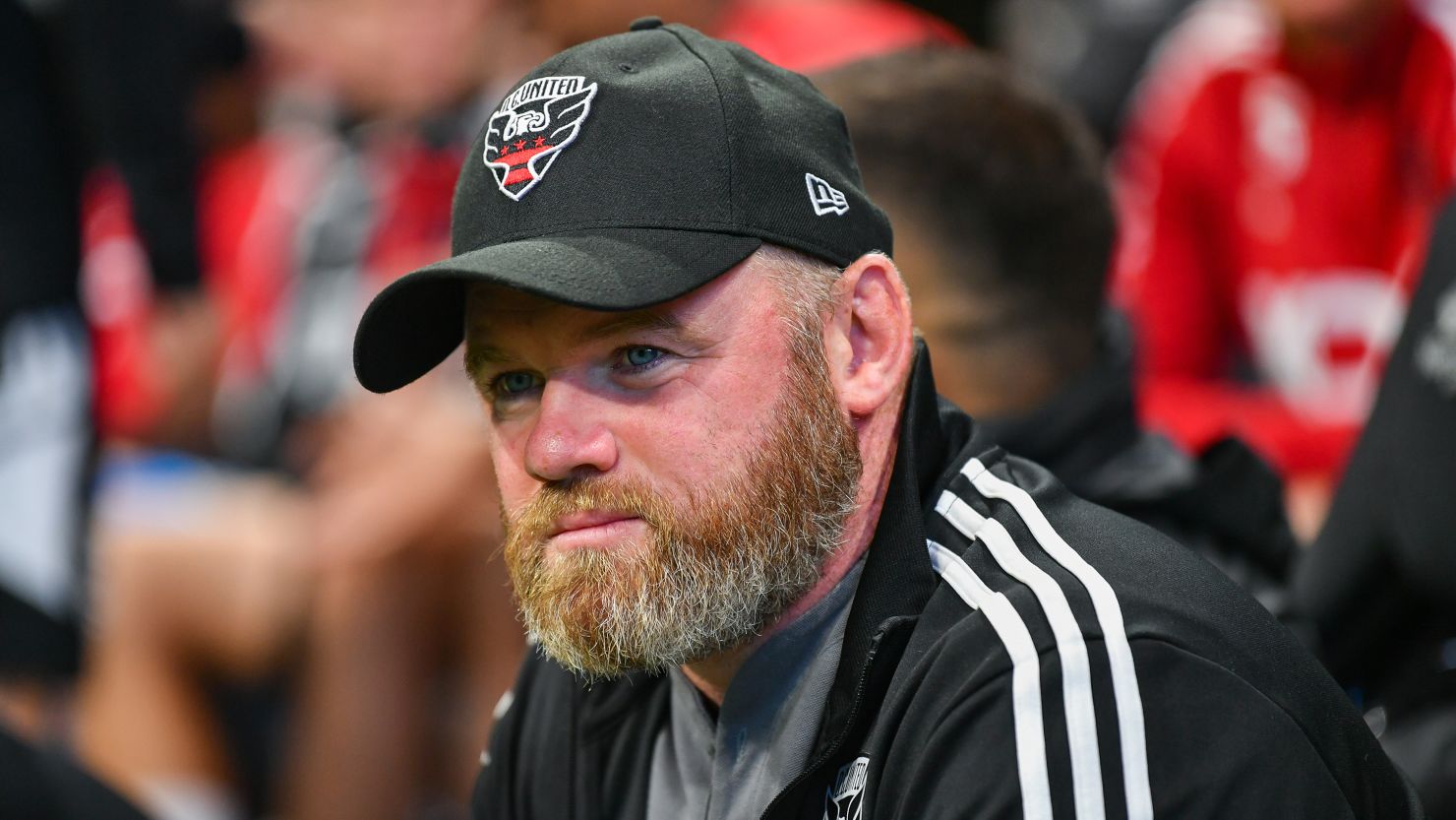 D.C. United head coach Wayne Rooney prior to the start of the MLS match between D.C. United and Atlanta United FC on August 28th, 2022 at Mercedes-Benz Stadium in Atlanta, GA.