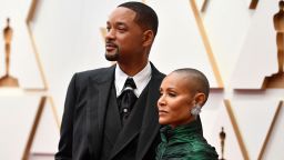 US actor Will Smith(L) and Jada Pinkett Smith attend the 94th Oscars at the Dolby Theatre in Hollywood, California on March 27, 2022.