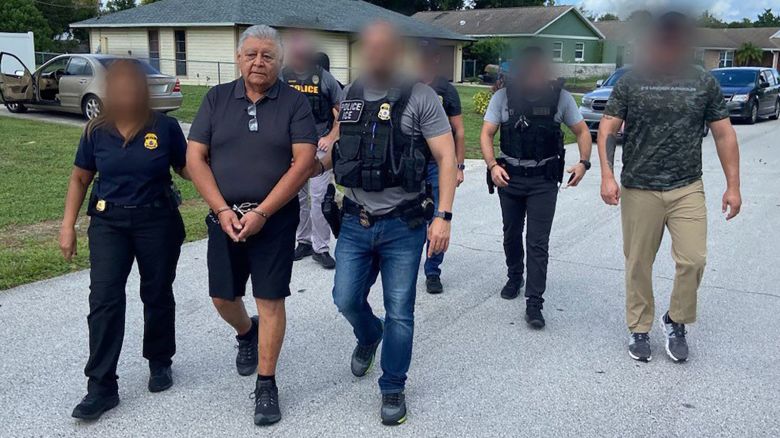 Pedro Paulo Barrientos Nunez was arrested after a traffic stop in Florida. He's accused of participating in the "torture and extrajudicial killing of Chilean citizens," an ICE official said. 