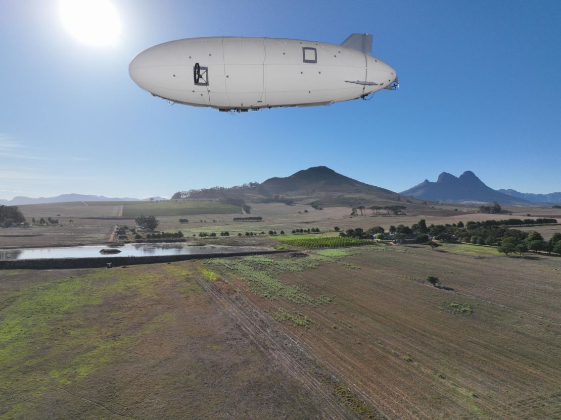 The company says it is working on future airships with a payload of 100 kilograms (220 pounds).