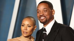 Jada Pinkett Smith and Will Smith attend the 2022 Vanity Fair Oscar Party hosted by Radhika Jones at Wallis Annenberg Center for the Performing Arts on March 27, 2022 in Beverly Hills, California. 