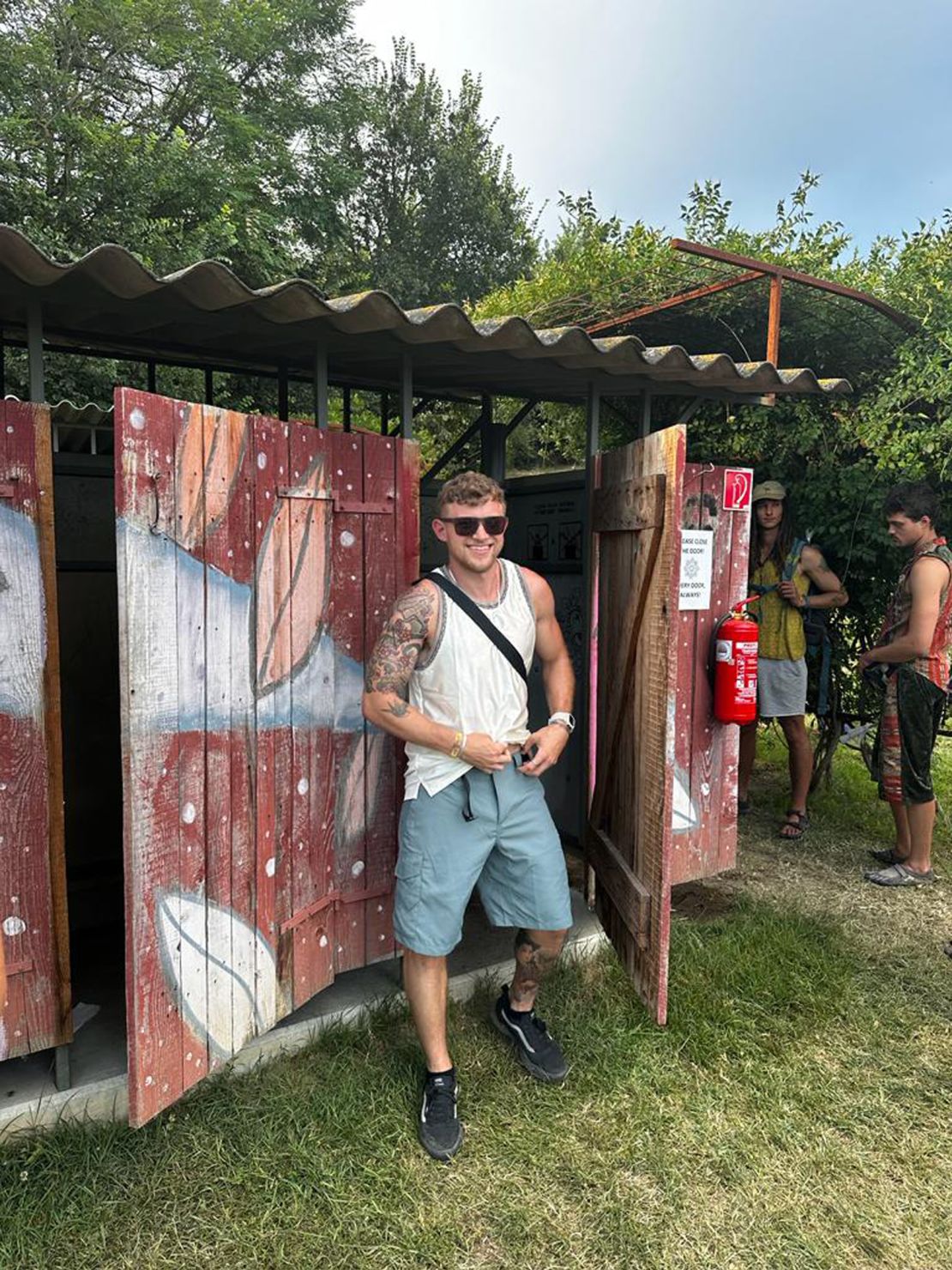 Israeli music festival-goer Gal Katz pictured enjoying the festivities before Hamas gunmen targeted the celebration.