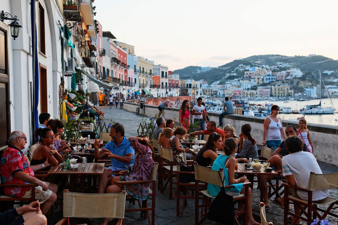 Ponza goes from being 'dead' in winter to packed in summer.