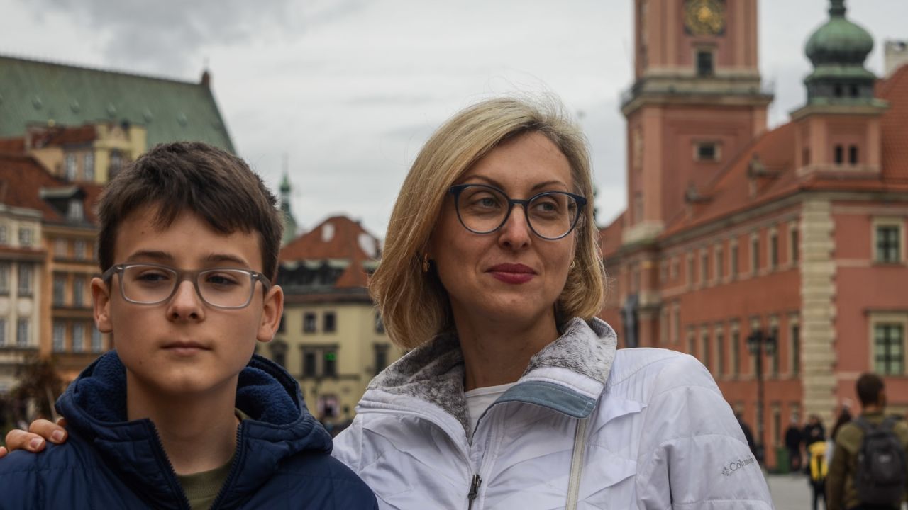 Anna Martyrenko fled to Poland with her sons, in the first weeks of the war in Ukraine.