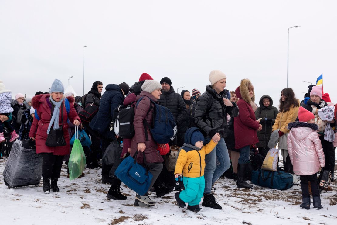 Several million Ukrainian refugees entered Poland after Russia's invasion. An estimated 1.4 million resettled there.