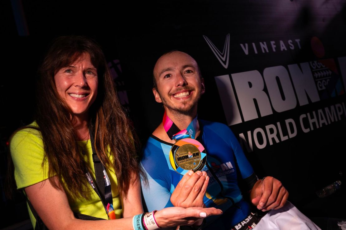 NICE, FRANCE - SEPTEMBER 10: General views from the finish line during the 2023 Men's VinFast IRONMAN World Championship on September 10, 2023 in Nice, France. (Donald Miralle for IRONMAN)