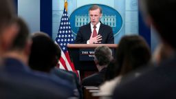 White House national security adviser Jake Sullivan speaks during the daily briefing at the White House in Washington, Tuesday, Oct. 10, 2023.