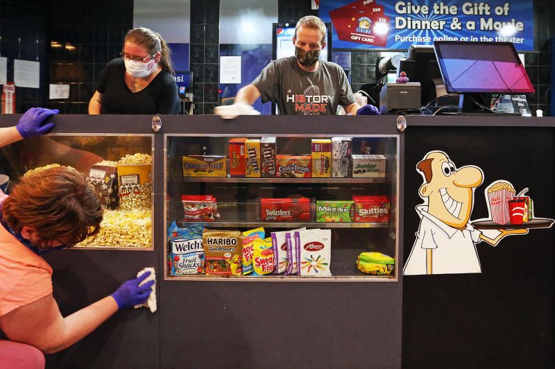 Movie theatre shop candy boxes