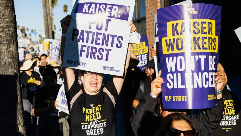 NextImg:Kaiser Permanente labor deal shows why short, disruptive strikes are becoming more common | CNN Business