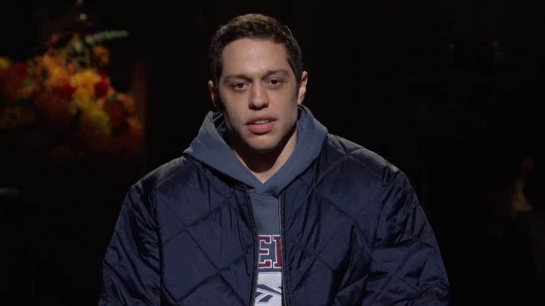 Pete Davidson delivered moving remarks in the opening minutes of 'Saturday Night Live' on October 14, 2023.