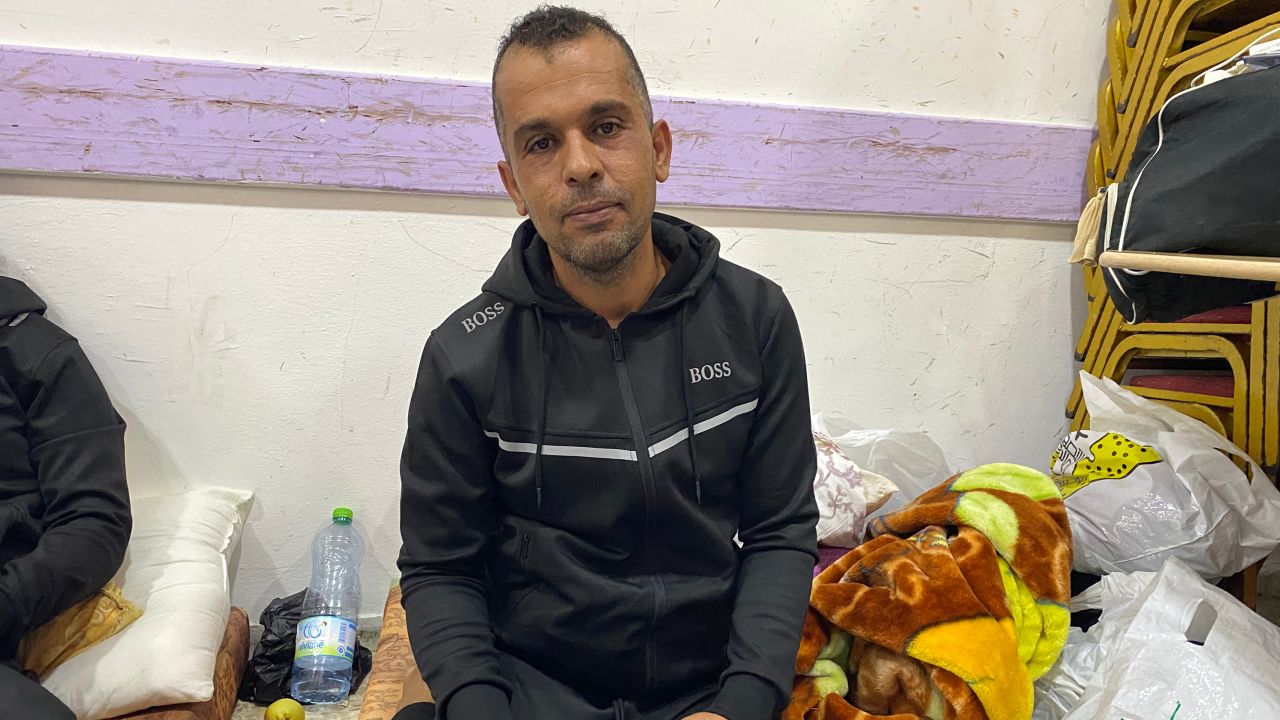 Ismail Abd Almagid has been staying in a refugee camp in the West Bank. 