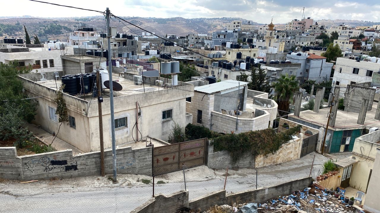 Una vista del campo de refugiados de Deheisheh en Cisjordania.  La pequeña zona alberga ahora a más de 18.500 personas.