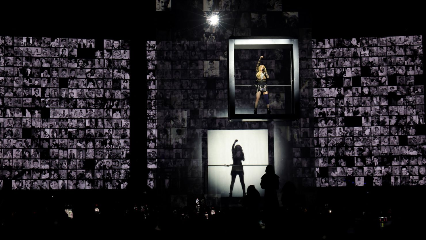 Madonna performs during opening night of 'The Celebration Tour' at the O2 Arena on October 14 in London.