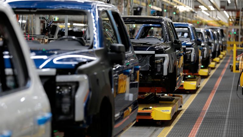 NextImg:Ford lays off 700 who were building electric version of F-150 | CNN Business