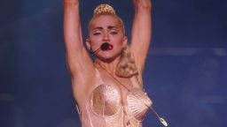 Madonnna performing on the Blond Ambition Tour in Tokyo, Japan, 4/4/90. Photo by Frank Micelotta/Getty Images.