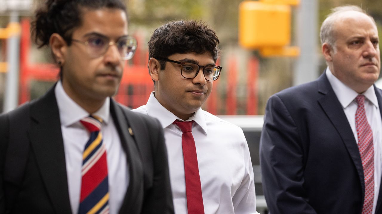 Nishad Singh, former director of engineering at FTX, arrives at federal court in New York on Monday.