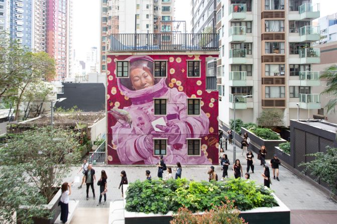 <strong>Sheung Wan, Hong Kong:</strong> Located near the city's bustling center, Sheung Wan is home to street art and a lively food scene.