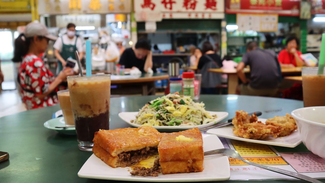 Lok Yuen's beef-filled French toast is a popular Kowloon City Market dish.