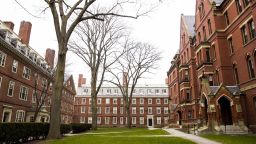 Harvard Yard is seen on the closed Harvard University campus in Cambridge, Massachusetts, U.S., on Monday, April 20, 2020. 