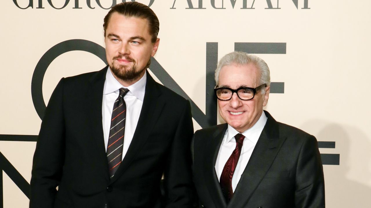 NEW YORK, NY - OCTOBER 24:  Actor Leonardo DiCaprio (L) and director Martin Scorsese attend Giorgio Armani - One Night Only New York at SuperPier on October 24, 2013 in New York City.  (Photo by Andrew Toth/Getty Images)