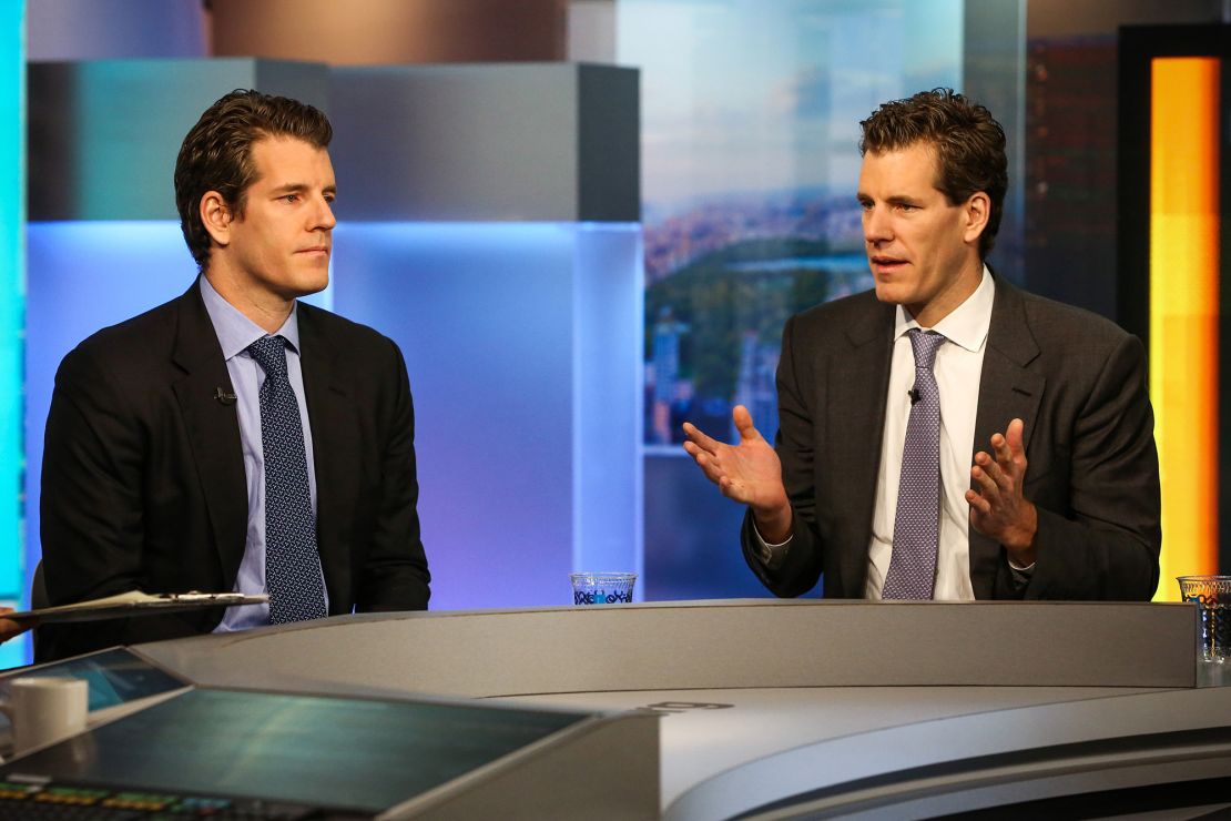 Tyler Winklevoss, left, co-founded Gemini Trust with his twin brother, Cameron Winklevoss, right.