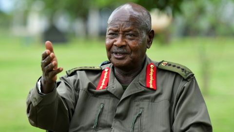 Uganda's President Yoweri Museveni speaks during a Reuters interview at the National Leadership Institute (NALI) in Kyankwanzi district, Uganda December 4, 2021. Picture taken December 4, 2021. REUTERS/Abubaker Lubowa