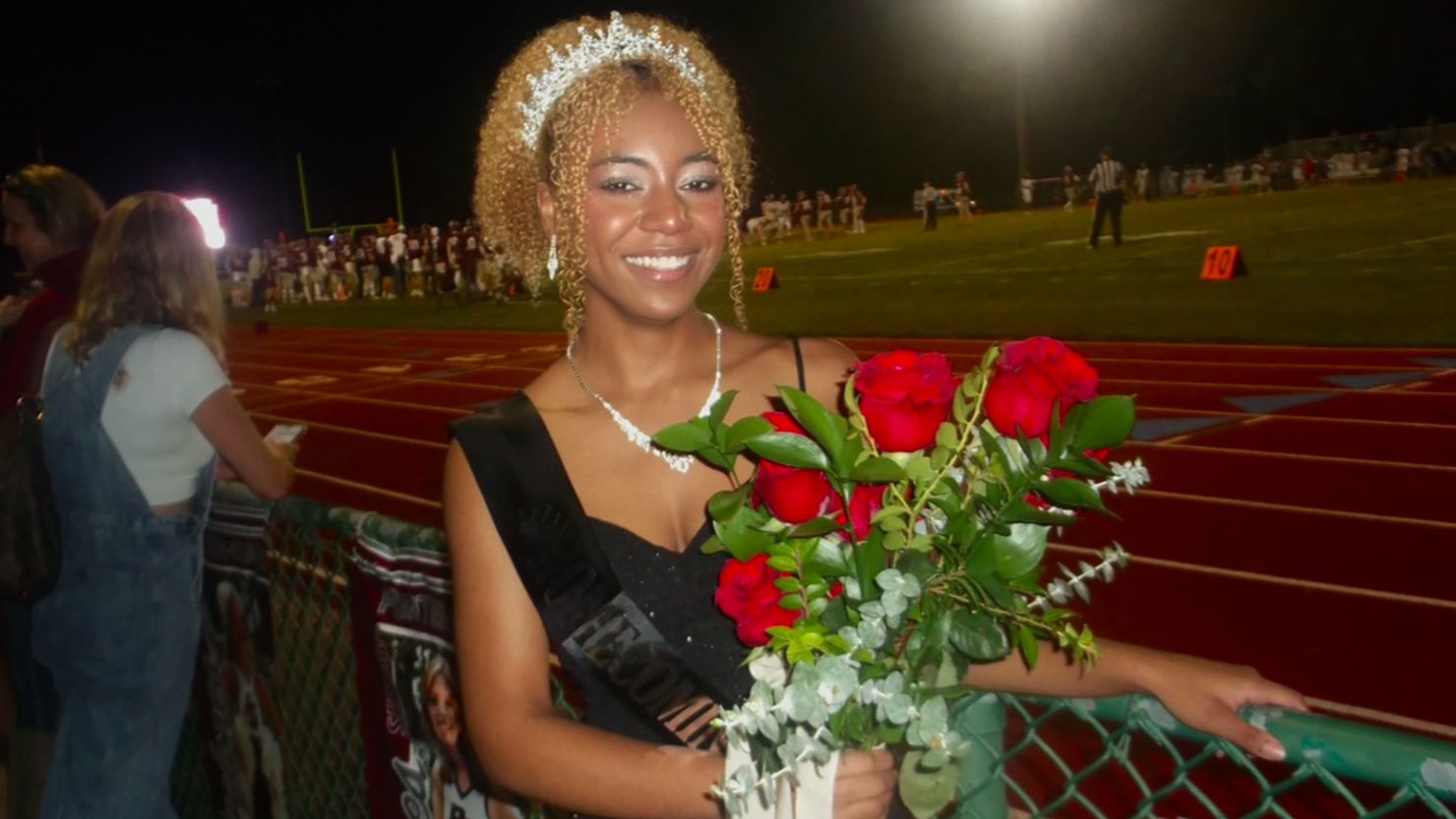 Amber Wilsondebriano, 17, was crowned the first Black homecoming queen at her private school in Charleston, South Carolina.