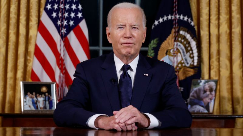Biden’s Oval Office-toespraak: De president pleit in zijn primetime-toespraak voor hulp in oorlogstijd aan Israël en Oekraïne