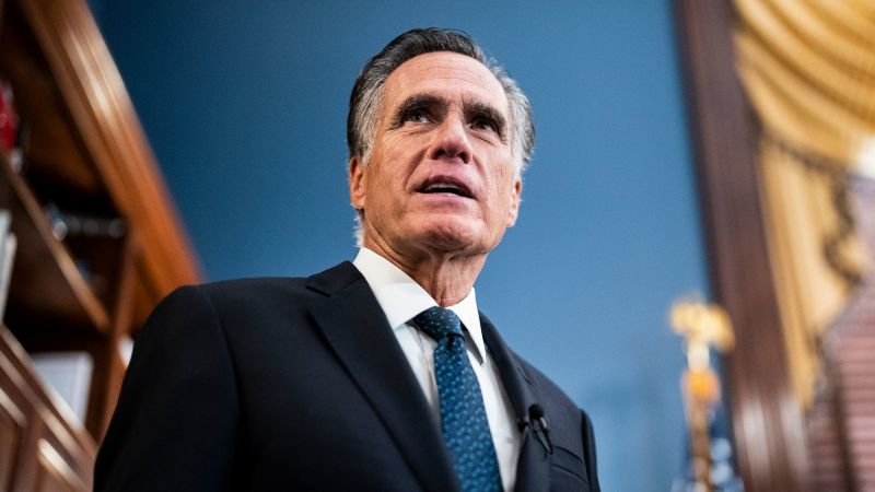NextImg:Mitt Romney criticizes Fox News and right-wing media for warping Republican Party | CNN Business