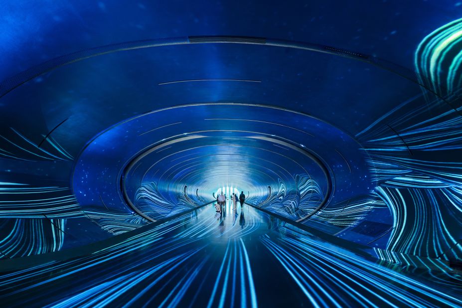 The multimedia "Time Tunnel," which connects visitors from the parking area to the main building, is a standout feature. "It's organized around science fiction, and nurturing that culture," Ohashi added.