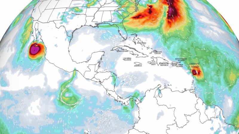 Hurricanes Norma and Tammy to strike Mexico and Leeward Islands this weekend