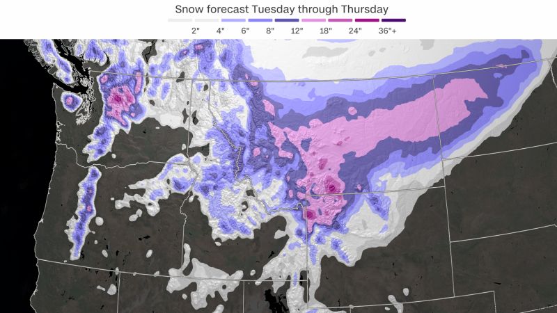 Uma tempestade de neve atinge o noroeste dos Estados Unidos em um primeiro sinal de inverno
