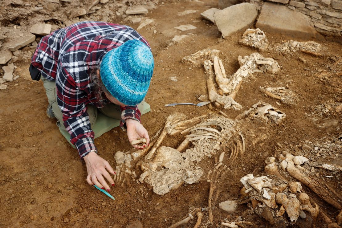 The tomb was largely destroyed in the 18th or 19th century to build a nearby farmhouse.