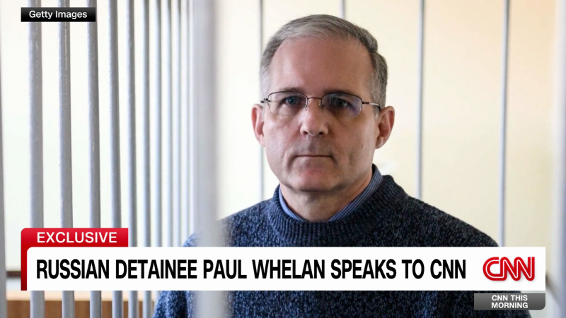 Russian detainee Paul Whelan speaks to CNN