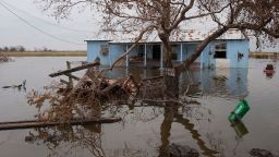 The Isle de Jean Charles in Terrebonne Parish, Louisiana is disappearing due to land loss to the Gulf of Mexico.