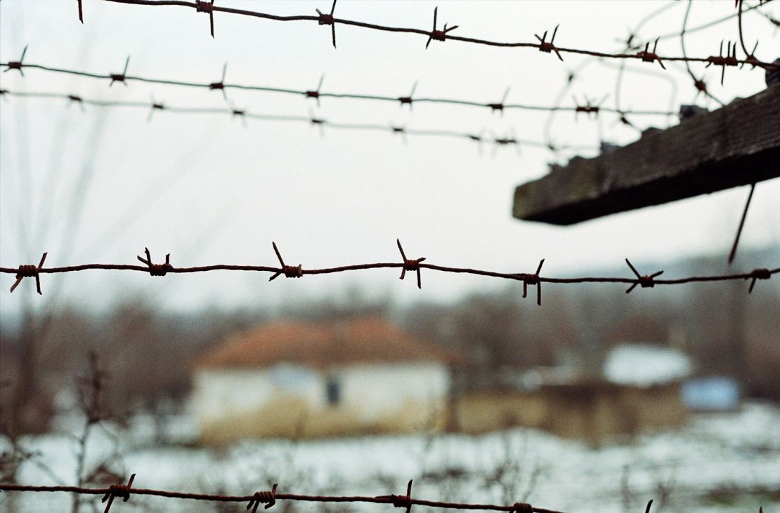 Mandatory Credit: Photo by ABACA/Shutterstock (13470323a)
"A view of Cotul Morii village through the barbed wire fence which is being removed. February 16th, 2010, Moldova. Moldovan Prime Minister Vlad Filat has signed an order to remove a 60-year-old communist-era barbed wire along the Prut River, separating his country from Romania. Filat described the fence as an embarrassment, saying that ""maintaining the fence along the border with a friendly country in the 21st century, when Europe's borders are entirely transparent and people move freely, is a shame."". "
Moldova starts removing barbed wire along border with Romania - 22 Mar 2010