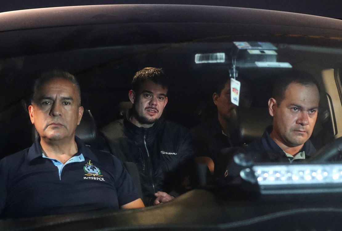  Dutch citizen Joran van der Sloot, center, is driven from a Peruvian prison to be extradited to the US on June 8.