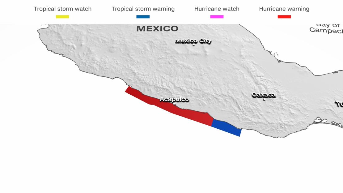 Ο τυφώνας Ότις έρχεται κοντά στο Ακαπούλκο ως καταιγίδα κατηγορίας 5, απειλώντας ένα «σενάριο εφιάλτη» για το νότιο Μεξικό.