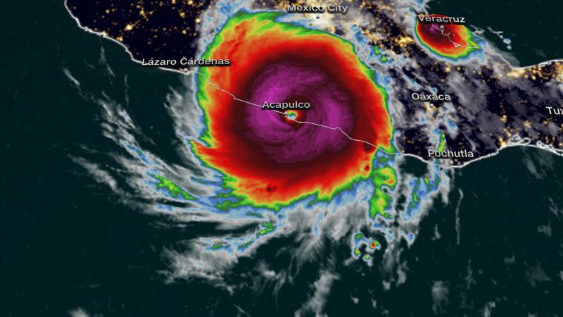 L’uragano Otis si è indebolito fino a diventare una tempesta di categoria 4, ma presenta ancora condizioni pericolose per la vita nel Messico meridionale